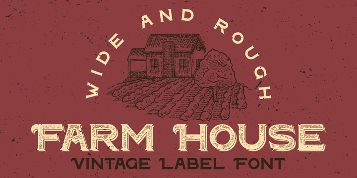 Farm House Font preview
